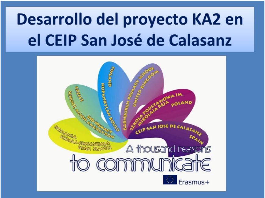 Desarrollo proyecto KA2 en CEIP San José de Calasanz